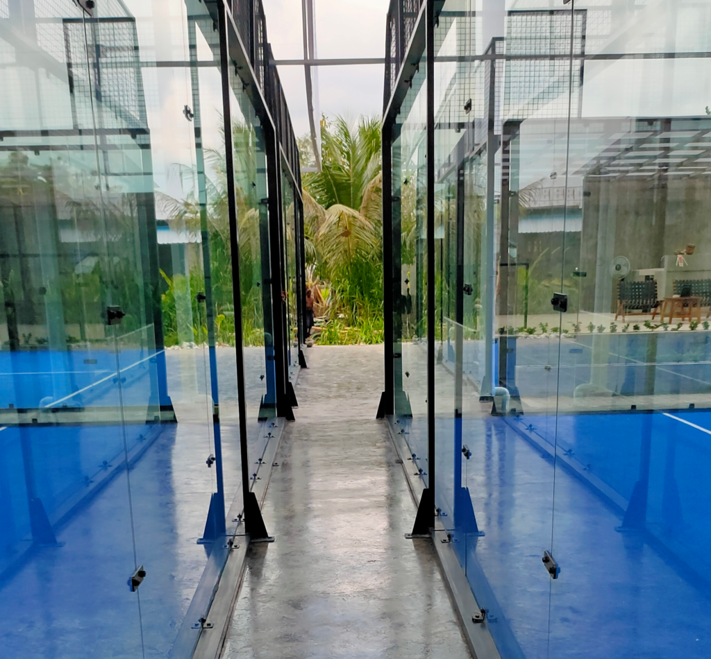 Tampered Glass on Padel Court