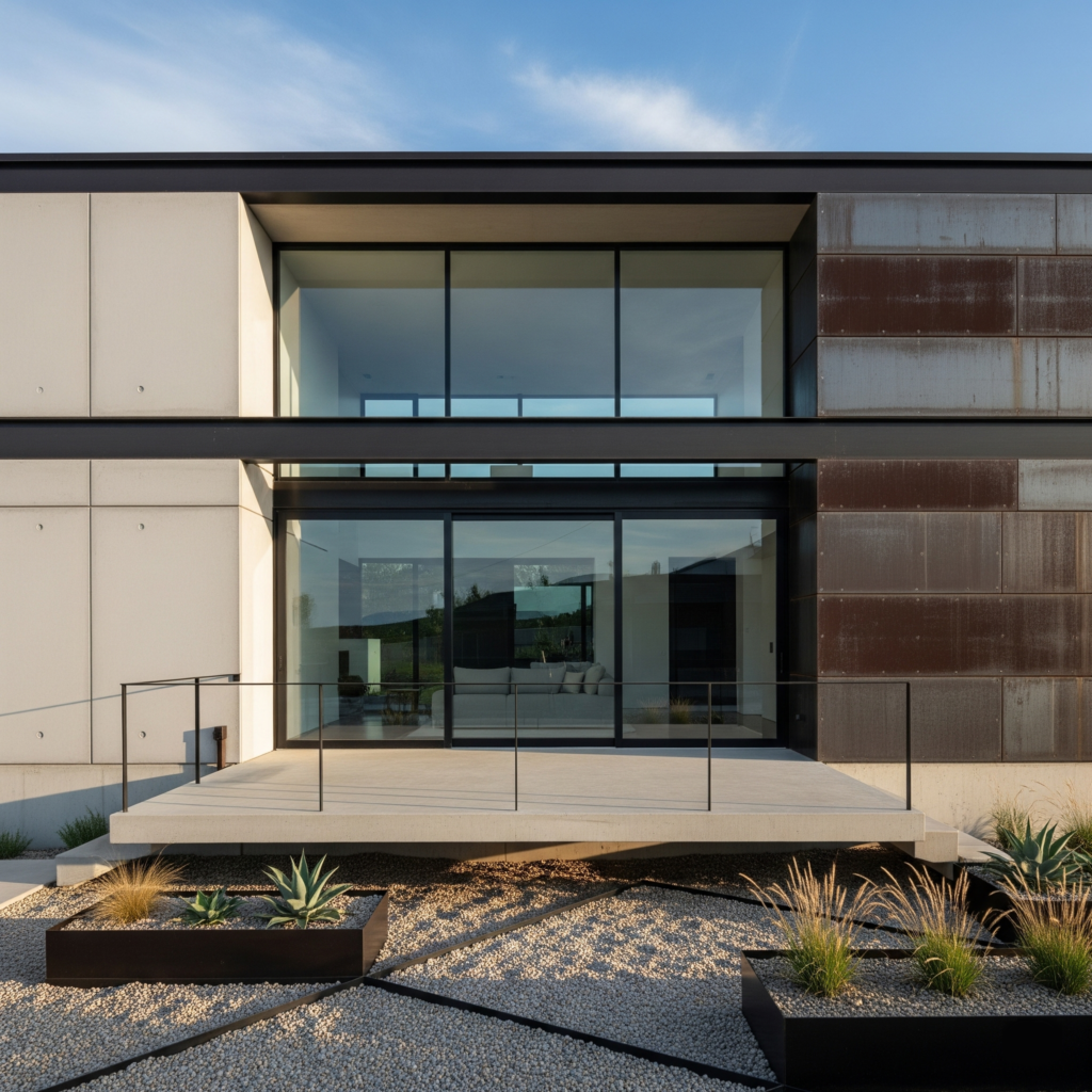 Rumah Minimalis Modern Industrial