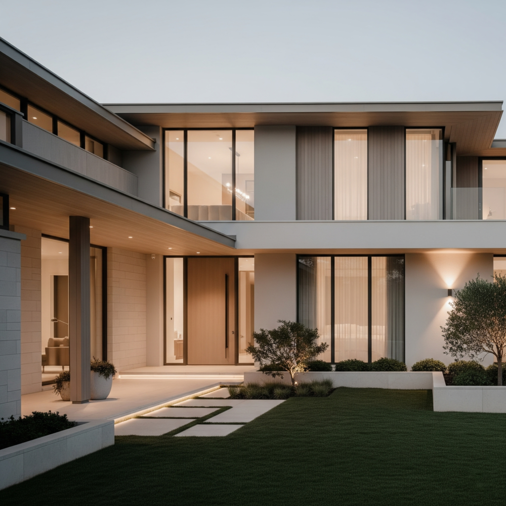 Rumah minimalis dengan nuansa netral