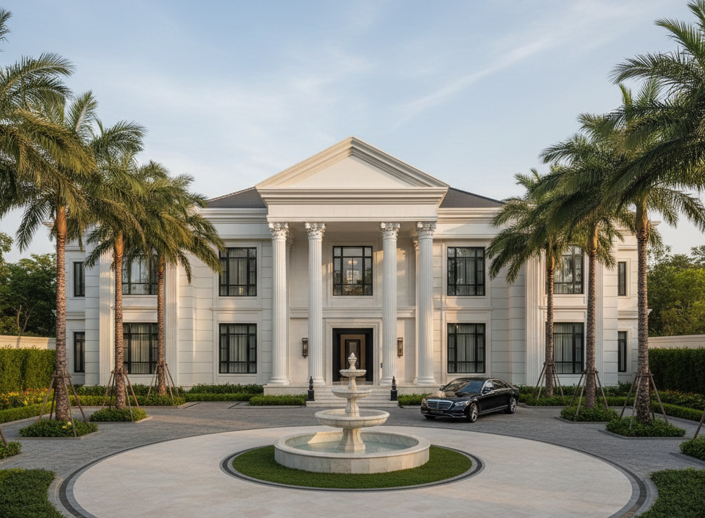 Tampak Depan Rumah Mewah Tangerang