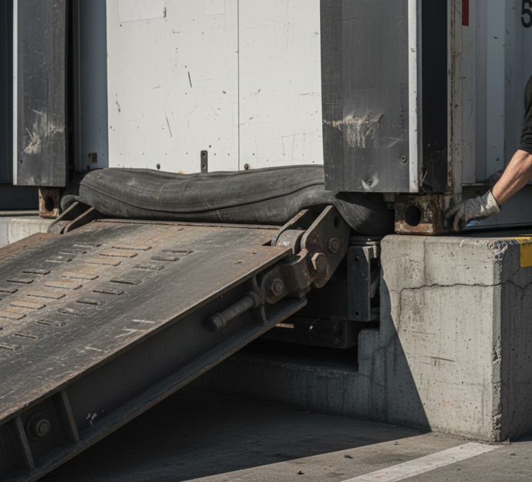 lebar pintu gudang loading dock