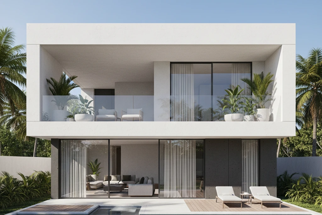 atap datar dak beton rumah minimalis rooftop