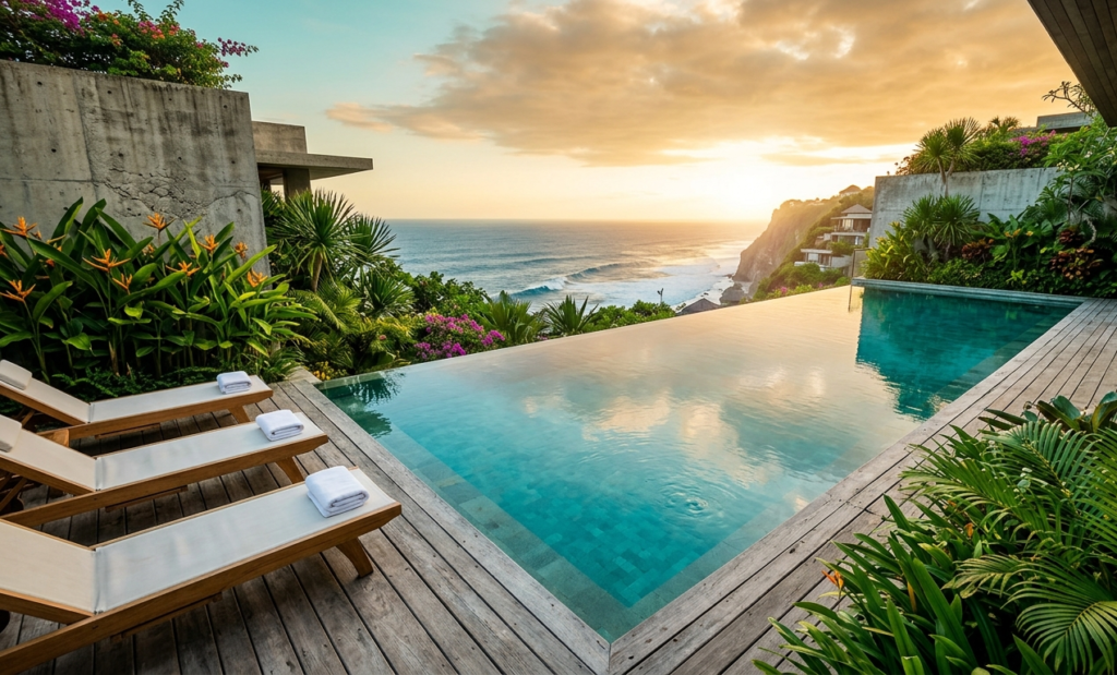 Luxury infinity pool villa in Uluwatu Bali