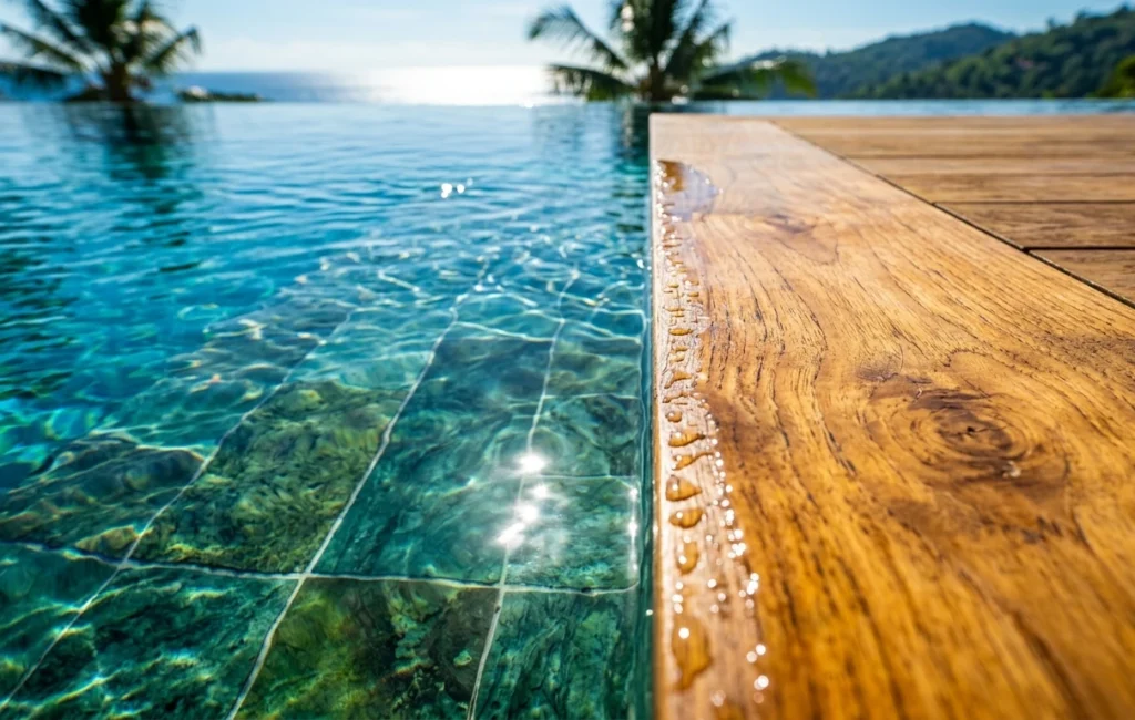 luxury infinity pool edge in Bali