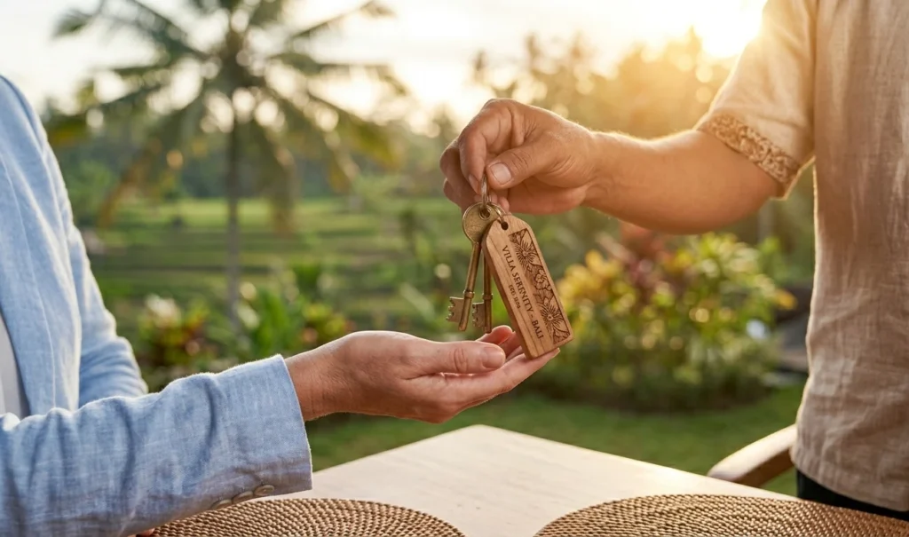 handed over from villa key